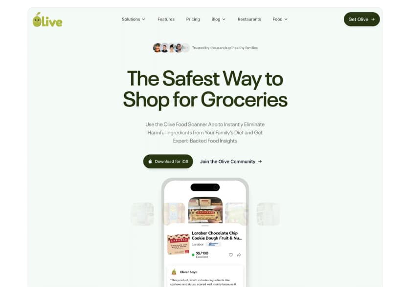 Olive app customer experience